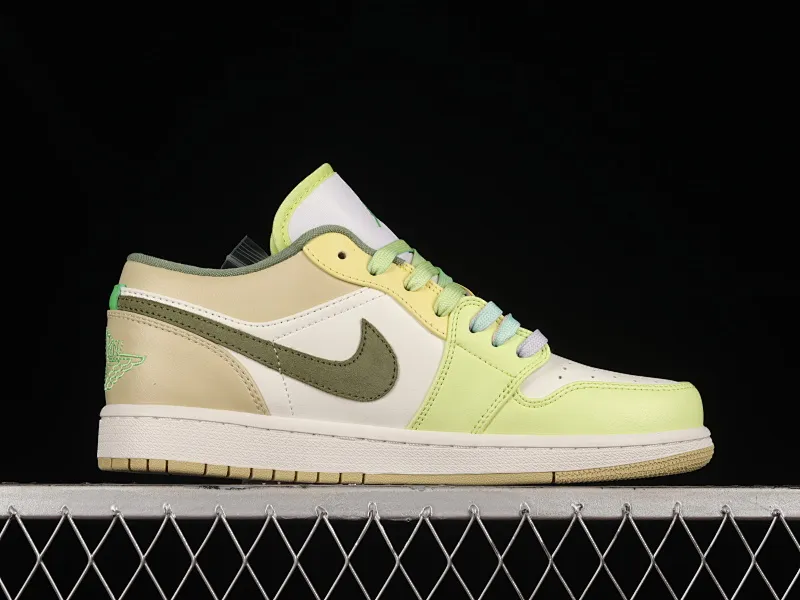 All categories Air Jordan Jordan series basketball shoes Air Jordan 1 Low Air Jordan 1 Low AJ1 Joe 1 fresh white and green cultural low-top basketball shoes FD9906-131